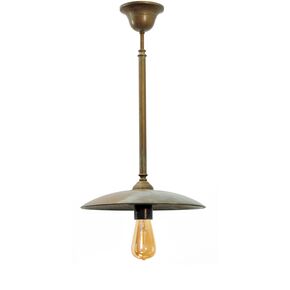 TRADITIONAL LAMPS > VINTAGE RETRO ITALIAN > SINGLE LAMPS > SOSP. FISSA LUNGA OT. ANT-RAM W:300MM H:500MM 1XE27 220V IP20 - PENDANT LIGHTS