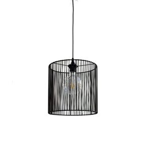PENDANTS SINGLE LIGHT WITH WIRE AND PLASTIC CYLINDER