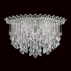 SCHONBEK CRYSTAL CLASSIC LIGHTING > CEILING > TRILLIANE STRANDS 8 LIGHT 220V CLOSE TO CEILING IN STAINLESS STEEL WITH CLEAR HERITAGE CRYSTAL - ΦΩΤΙΣΤΙΚΆ ΟΡΟΦΉΣ