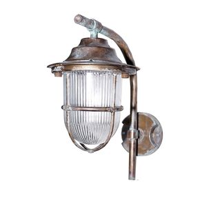 LANTERNS OUTDOOR BRONZE LAMP CORNER BRACKET WITH ARTIFICIAL AGING