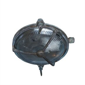 WATERPROOF SCONCES ROUND 3 SPOKES MADE OF OUTDOOR BRONZE WITH ARTIFICIAL AGING