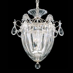 SCHONBEK ΚΛΑΣΣΙΚΆ ΦΩΤΙΣΤΙΚΆ ΚΡΕΜΑΣΤΆ BAGATELLE 3 LIGHT 220V PENDANT IN ANTIQUE SILVER WITH CLEAR HERITAGE CRYSTAL
