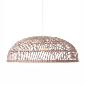 INTERIOR > MODERN MINIMAL LIGHTING > CEILING PENDANTS > PENDANT LIGHT DIAMETER 60 CM HEIGHT 20 CM 01245-04 RATTAN E27, LED - MODERN LIGHTING