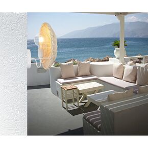 INTERIOR > MODERN MINIMAL LIGHTING > WALL SCONCES > WALL LAMP DIAMETER 30 CM DISTANCE FROM WALL 19 CM 01313-18 RATTAN E27, LED - RATTAN - BAMBOO