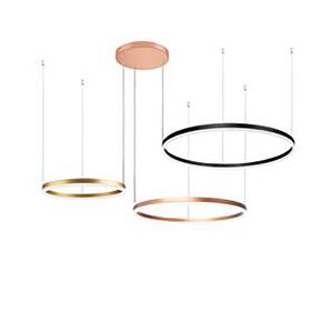 INTERIOR > MODERN MINIMAL LIGHTING > CEILING PENDANTS > PENDANT SET HORIZONTAL 40 60 80 60 W LED, 3000K, 4800 LM 01400-08 ALUMINUM+DIFFUSER - PENDANT LIGHTS