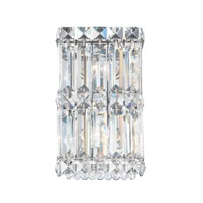 CLASSIC CRYSTAL LIGHTING SCHONBEK > WALL SCONCES > QUANTUM 2 LIGHT 220V WALL SCONCE IN POLISHED STAINLESS STEEL WITH CLEAR OPTIC CRYSTAL - ΦΩΤΙΣΤΙΚΆ ΤΟΊΧΟΥ
