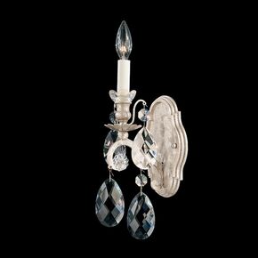 SCHONBEK CLASSIC CRYSTAL LIGHTING > WALL SCONCES > RENAISSANCE 2 LIGHT 220V WALL SCONCE IN ANTIQUE SILVER WITH CLEAR HERITAGE CRYSTAL - ΦΩΤΙΣΤΙΚΆ ΤΟΊΧΟΥ