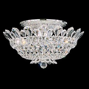 SCHONBEK CLASSIC CRYSTAL LIGHTING > CEILING LAMPS > TRILLIANE 8 LIGHT 220V CLOSE TO CEILING IN SILVER WITH CLEAR CRYSTALS FROM SWAROVSKI® - ΦΩΤΙΣΤΙΚΆ ΟΡΟΦΉΣ