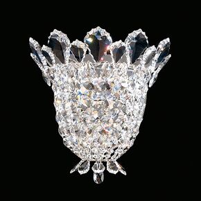 CLASSIC CRYSTAL LIGHTING SCHONBEK > WALL SCONCES > TRILLIANE 3 LIGHT 220V WALL SCONCE IN SILVER WITH CLEAR CRYSTALS FROM SWAROVSKI® - ΦΩΤΙΣΤΙΚΆ ΤΟΊΧΟΥ