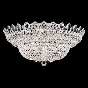 SCHONBEK CLASSIC CRYSTAL LIGHTING > CEILING LAMPS > TRILLIANE 23 LIGHT 220V CLOSE TO CEILING IN SILVER WITH CLEAR CRYSTALS FROM SWAROVSKI® - ΦΩΤΙΣΤΙΚΆ ΟΡΟΦΉΣ
