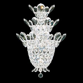 CLASSIC CRYSTAL LIGHTING SCHONBEK > WALL SCONCES > TRILLIANE 4 LIGHT 220V WALL SCONCE IN SILVER WITH CLEAR CRYSTALS FROM SWAROVSKI® - ΦΩΤΙΣΤΙΚΆ ΤΟΊΧΟΥ