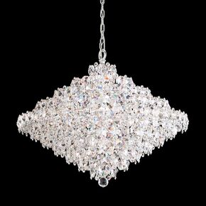 CLASSIC CRYSTAL LIGHTING SCHONBEK > CHANDELIERS > BARONET 28 LIGHT 220V PENDANT IN STAINLESS STEEL WITH CLEAR CRYSTALS FROM SWAROVSKI® - PENDANT LIGHTS