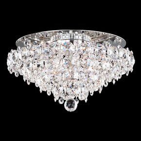 CLASSIC CRYSTAL LIGHTING SCHONBEK > CEILING LAMPS > BARONET 4 LIGHT 220V CLOSE TO CEILING IN STAINLESS STEEL WITH CLEAR CRYSTALS FROM SWAROVSKI® - ΦΩΤΙΣΤΙΚΆ ΟΡΟΦΉΣ