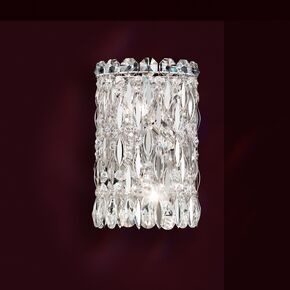 SCHONBEK CLASSIC CRYSTAL LIGHTING > WALL SCONCES > SARELLA 2 LIGHT 220V WALL SCONCE IN STAINLESS STEEL WITH CRYSTAL HERITAGE CRYSTAL - ΦΩΤΙΣΤΙΚΆ ΤΟΊΧΟΥ