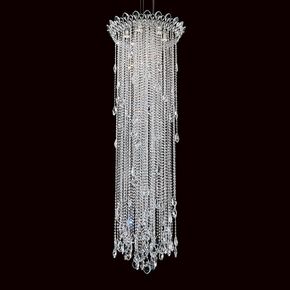 CLASSIC CRYSTAL LIGHTING SCHONBEK > CHANDELIERS > TRILLIANE STRANDS 6 LIGHT 220V PENDANT IN STAINLESS STEEL WITH CLEAR HERITAGE CRYSTAL - PENDANT LIGHTS