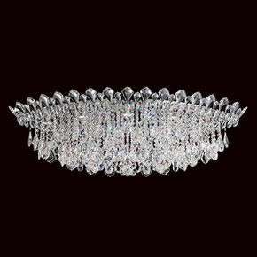 SCHONBEK CRYSTAL CLASSIC LIGHTING > CEILING > TRILLIANE STRANDS 8 LIGHT 220V CLOSE TO CEILING IN STAINLESS STEEL WITH CLEAR HERITAGE CRYSTAL - ΦΩΤΙΣΤΙΚΆ ΟΡΟΦΉΣ