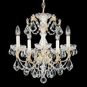 SCHONBEK ΚΛΑΣΣΙΚΆ ΦΩΤΙΣΤΙΚΆ ΚΡΕΜΑΣΤΆ CENTURY 5 LIGHT 220V CHANDELIER IN SILVER WITH CLEAR HERITAGE CRYSTAL