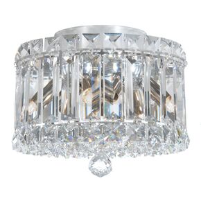SCHONBEK ΚΛΑΣΣΙΚΆ ΦΩΤΙΣΤΙΚΆ ΌΡΟΦΉΣ PLAZA 4 LIGHT 220V CLOSE TO CEILING IN STAINLESS STEEL WITH CLEAR CRYSTALS FROM SWAROVSKI®