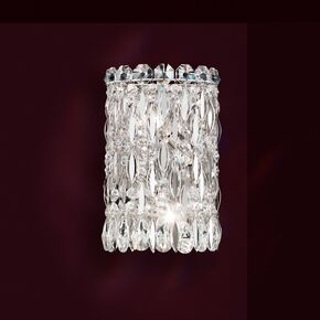 SCHONBEK ΚΛΑΣΣΙΚΆ ΦΩΤΙΣΤΙΚΆ ΑΠΛΊΚΕΣ SARELLA 2 LIGHT 220V WALL SCONCE IN STAINLESS STEEL WITH CRYSTAL HERITAGE CRYSTAL