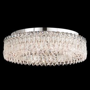 SCHONBEK ΚΛΑΣΣΙΚΆ ΦΩΤΙΣΤΙΚΆ ΌΡΟΦΉΣ SARELLA 12 LIGHT 220V CLOSE TO CEILING IN WHITE WITH CRYSTAL HERITAGE CRYSTAL