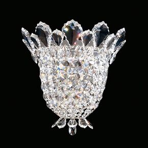 SCHONBEK ΚΛΑΣΣΙΚΆ ΦΩΤΙΣΤΙΚΆ ΑΠΛΊΚΕΣ TRILLIANE 3 LIGHT 220V WALL SCONCE IN SILVER WITH CLEAR CRYSTALS FROM SWAROVSKI®