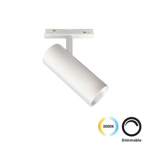 ΑΡΧΙΤΕΚΤΟΝΙΚΌΣ ΦΩΤΙΣΜΌΣ, MAGNETIC WHITE, ΣΠΟΤ TRACK ΛΕΥΚΌ 20W MAGNETIC (DIMMABLE), D:58, H:132 - ΡΆΓΕΣ & ΣΠΟΤ