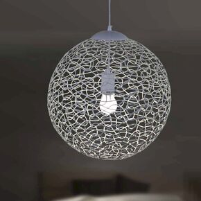 INTERIOR > MODERN MINIMAL LIGHTING > CEILING PENDANTS > SPHERE DIAMETER 50 CM 01032-05 METAL WIRE E27, LED - PENDANT LIGHTS