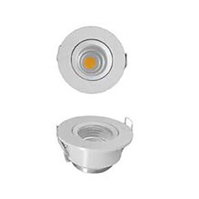 ΣΠΟΤ ΕΠΊΤΟΙΧΟ SPOTLIGHT RECESSED 3W 3000K, 240 LM - WHITE  01334-21 METAL - WALL SPOTLIGHTS