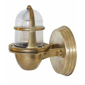 WATERPROOF OUTDOOR LIGHTING > CORNER LIGHTING 4118 BRASS - WALL LIGHTS