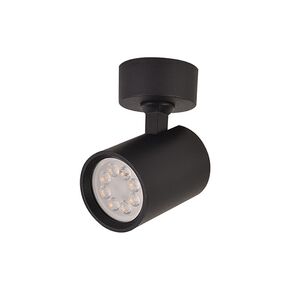 LAMP HOLDER GU10 BLACK  WITH FRONT RING