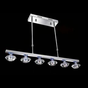 ΚΡΕΑΜΑΣΤΌ ΦΩΤΙΣΤΙΚΌ  ΧΡΏΜΙΟ L 85 W 11 H 54-8 4 • 6 Χ G9 • LED - ΚΡΕΜΑΣΤΆ ΦΩΤΙΣΤΙΚΆ