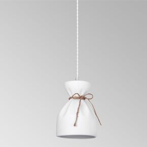 INTERIOR > MODERN MINIMAL LIGHTING > CEILING > PENDANT LIGHT 1 LIGHT PENDANT DIAMETER 15 H28 CM 01116-04 PORCELAIN E14, LED - MODERN LIGHTING