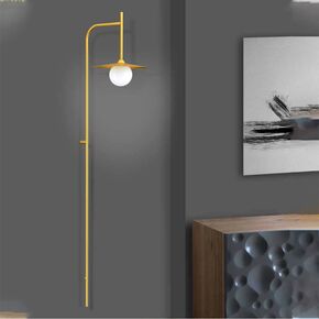 INTERIOR > MODERN MINIMAL LIGHTING > WALL SCONCES > WALL LAMP HEIGHT 105 CM WIDTH 25 CM 01207-18 METAL G9, LED - WALL LIGHTS