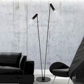ΜΟΝΤΈΡΝΑ ΦΩΤΙΣΤΙΚΆ ΜΊΝΙΜΑΛ > ΔΑΠΈΔΟΥ >  FLOOR LAMP 01217-10 METAL 2XGU10, LED W30 H175 CM - ΔΑΠΈΔΟΥ ΦΩΤΙΣΤΙΚΆ 