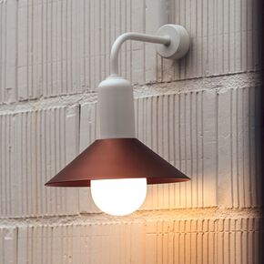 WALL LIGHT SMALL 1 X E14 WHITE WITHOUT SHADE