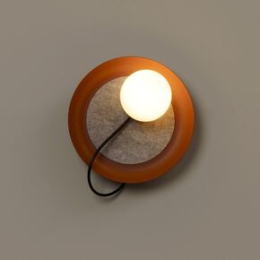 WALL LIGHT 24 CM DIAMETER G9 LED 1X 4,8W TEXTURED COPPER LACQUER