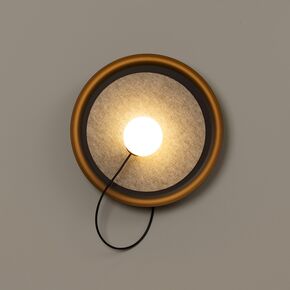 WALL LIGHT 38 CM DIAMETER G9 LED 1X 4,8W TEXTURED ANTHRACITE GREY LACQUER