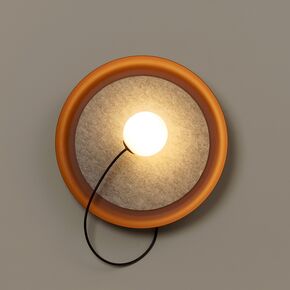 WALL LIGHT 38 CM DIAMETER G9 LED 1X 4,8W TEXTURED COPPER LACQUER
