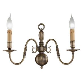 ΚΛΑΣΙΚΆ ΦΩΤΙΣΤΙΚΆ < ΙΤΑΛΙΚΆ POSSONI >   ANTIQUE BRONZE FINISH WALL LIGHT FINISH  032    2XMAX42W E14 - ΤΟΊΧΟΥ ΦΩΤΙΣΤΙΚΆ 