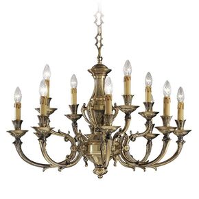 ΚΛΑΣΙΚΆ ΦΩΤΙΣΤΙΚΆ < ΙΤΑΛΙΚΆ POSSONI >   WHITE LACQUERED FINISH CHANDELIER WITH SHADES FINISH  022    12XMAX42W E14 - ΚΡΕΜΑΣΤΆ ΦΩΤΙΣΤΙΚΆ