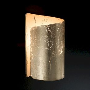 MODERN MINIMAL LAMPS < ITALIAN SELENE> TABLE LAMPS > TABLE LAMP WITH THE SPECIAL SHAPE OF PAPYRUS, MURANO SATIN. - TABLE LAMPS