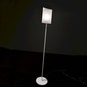 MODERN MINIMAL LAMPS < ITALIAN SELENE> FLOOR LAMPS > LAMPADA STELO VETRO SATINATO - FLOOR LAMPS