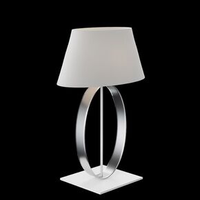 MODERN LAMPS < ITALIAN SELENE> TABLE LAMPS > TABLE LAMP WITH SPECIAL TASTE MADE OF METAL AND FABRIC. - TABLE LAMPS