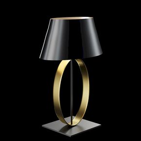 MODERN MINIMAL LAMPS < ITALIAN SELENE> TABLE LAMPS > TABLE LAMP WITH SPECIAL TASTE MADE OF METAL AND FABRIC. - TABLE LAMPS