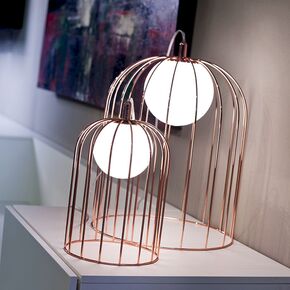 LAMPADA TAVOLO PICCOLA CROMO - TABLE LAMPS