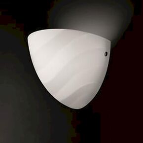 MODERN MINIMAL LAMPS < ITALIAN SELENE> TABLE LAMPS > LAMPADA TAVOLO VETRO BIANCO SENZA DECORO - TABLE LAMPS