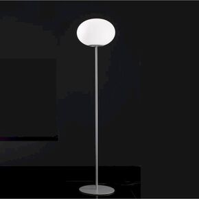 MODERN MINIMAL LAMPS < ITALIAN SELENE> FLOOR LAMPS > FLOOR LAMPS WITH COLUMN MURANO SPHERE - EVERGREEN GLASS - FLOOR LAMPS