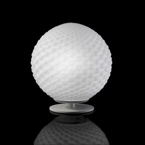 MODERN MINIMAL LAMPS < ITALIAN SELENE> TABLE LAMPS > TABLE LAMPS MADE OF BLOWN GLASS SPHERE HONEYCOMB FEELING IN THREE COLORS 1ΧΕ27 DIAMETER 27 - TABLE LAMPS