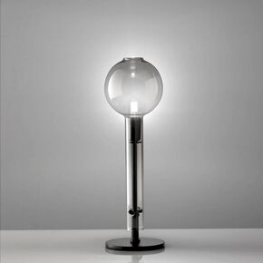 LUMETTO VETRO FUME' /MONT. NERA - TABLE LAMPS