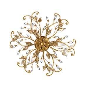 F2-2450-3 > CLOSE TO CEILING GOLD AND SILVER ANTICO WITH SWAROVSKI SPECTRA